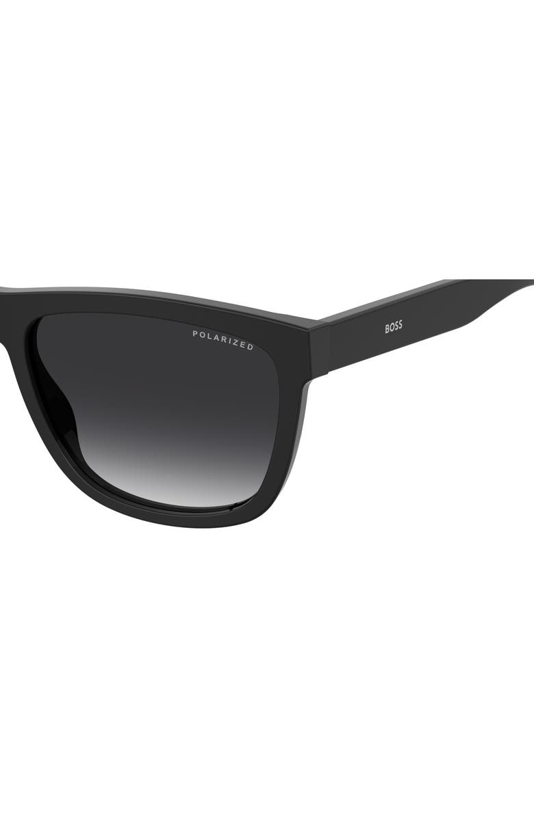 BOSS 58mm Polarized Square Sunglasses, Alternate, color, Black