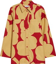 Marimekko Maaria Unikko Floral Twill Shirt