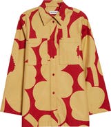 Marimekko Maaria Unikko Floral Twill Shirt