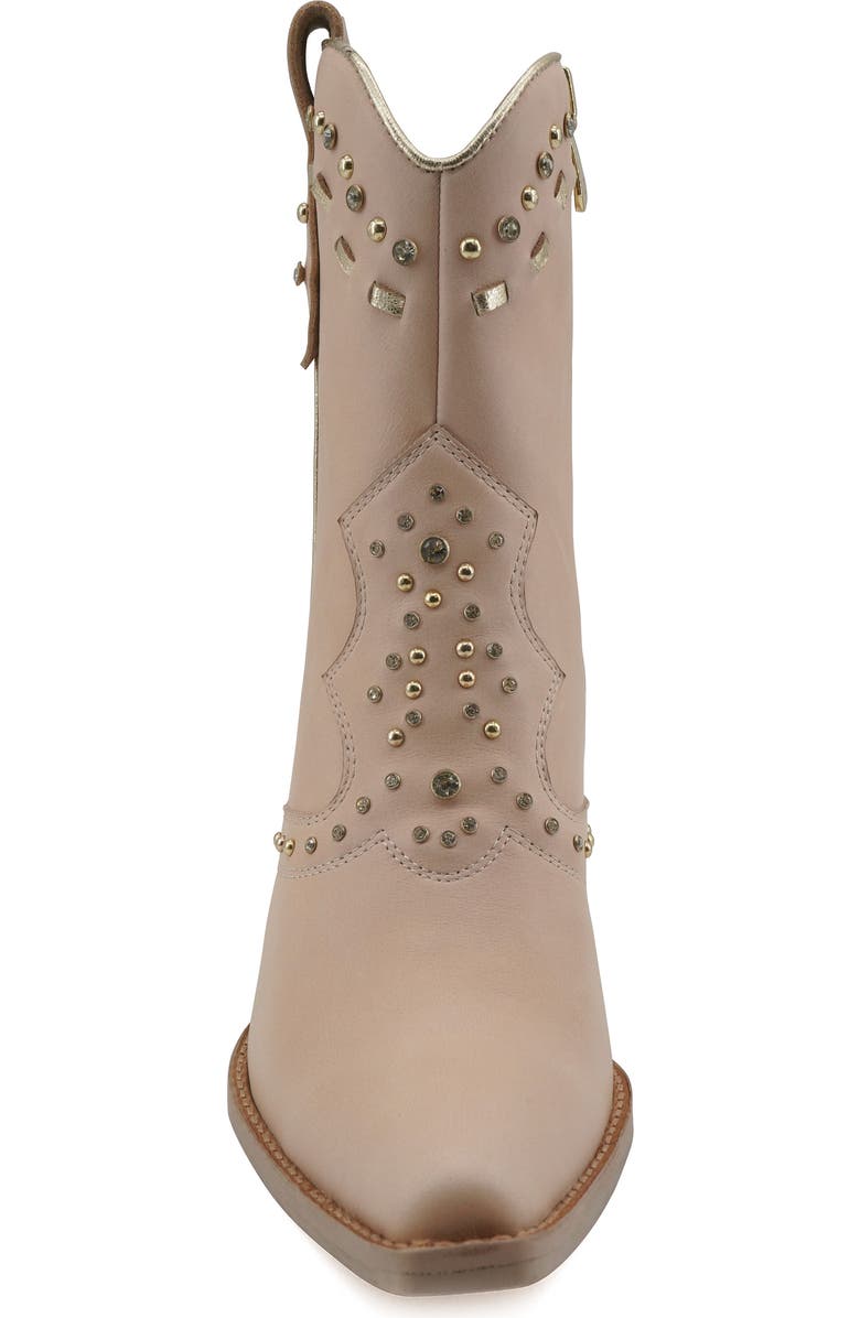 ZIGI Angola Studded Western Boot, Alternate, color, Pink Leather