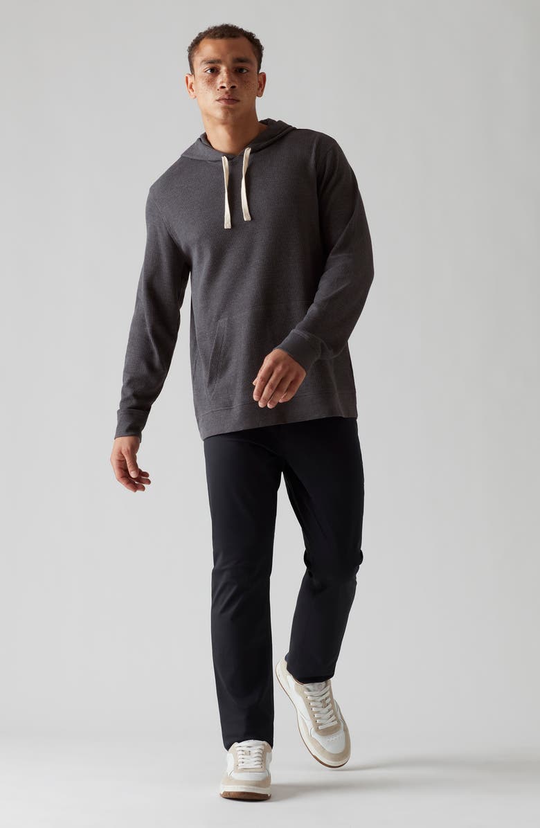 Rhone Waffle Knit Cotton Blend Hoodie, Alternate, color, 