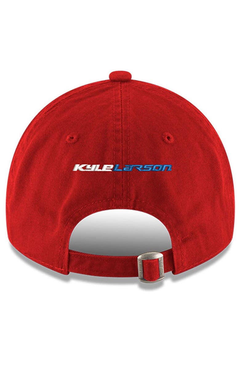 New Era Men's New Era Scarlet Kyle Larson Enzyme Washed 9TWENTY Adjustable Hat, Alternate, color, 