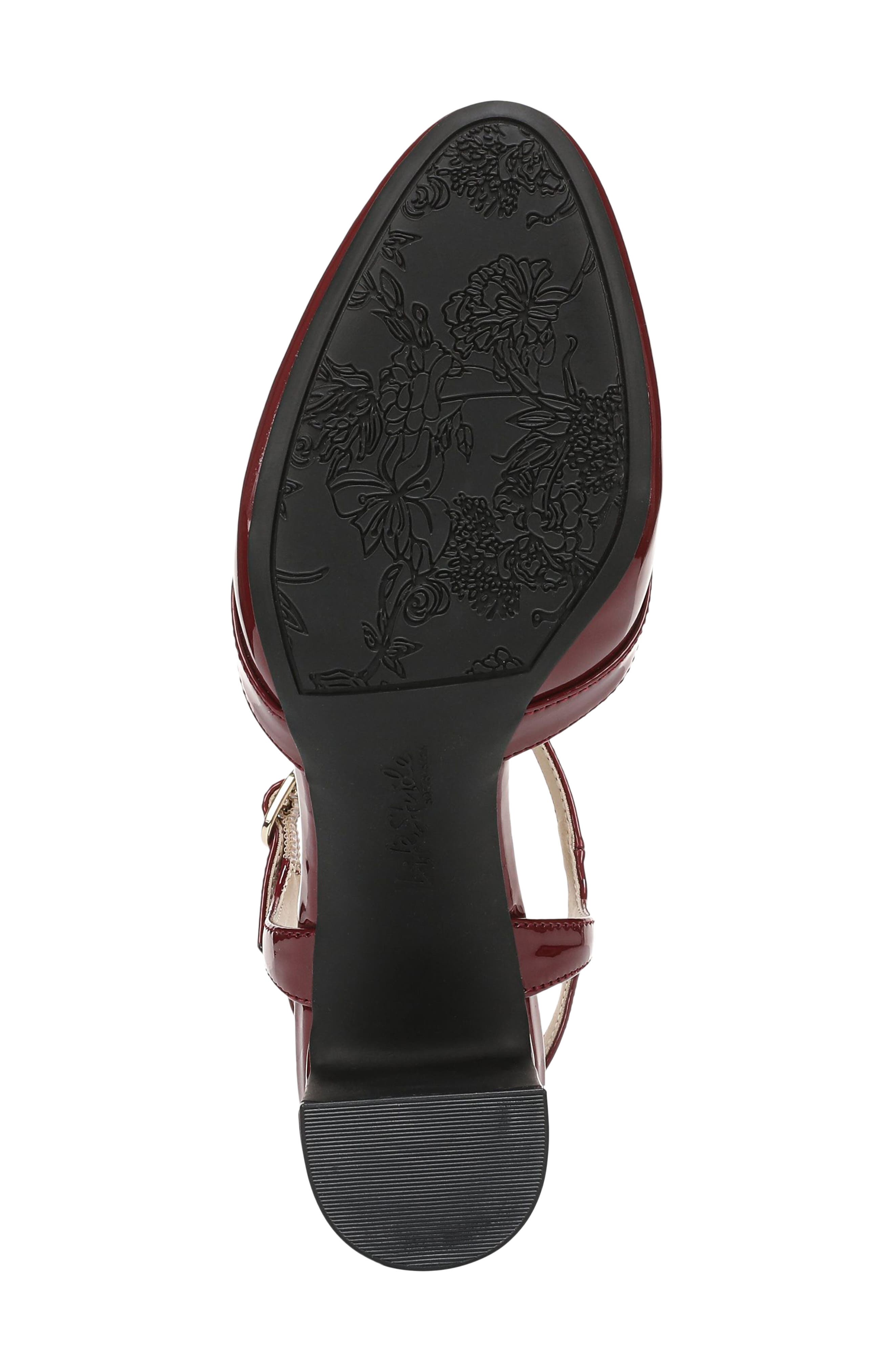 Toni Ankle Strap Pump, Alternate, color, DARK CHERRY