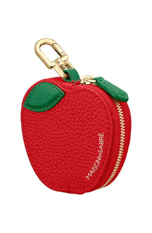 Maison De Sabre The Sabremoji Fruit Coin Purse In Red