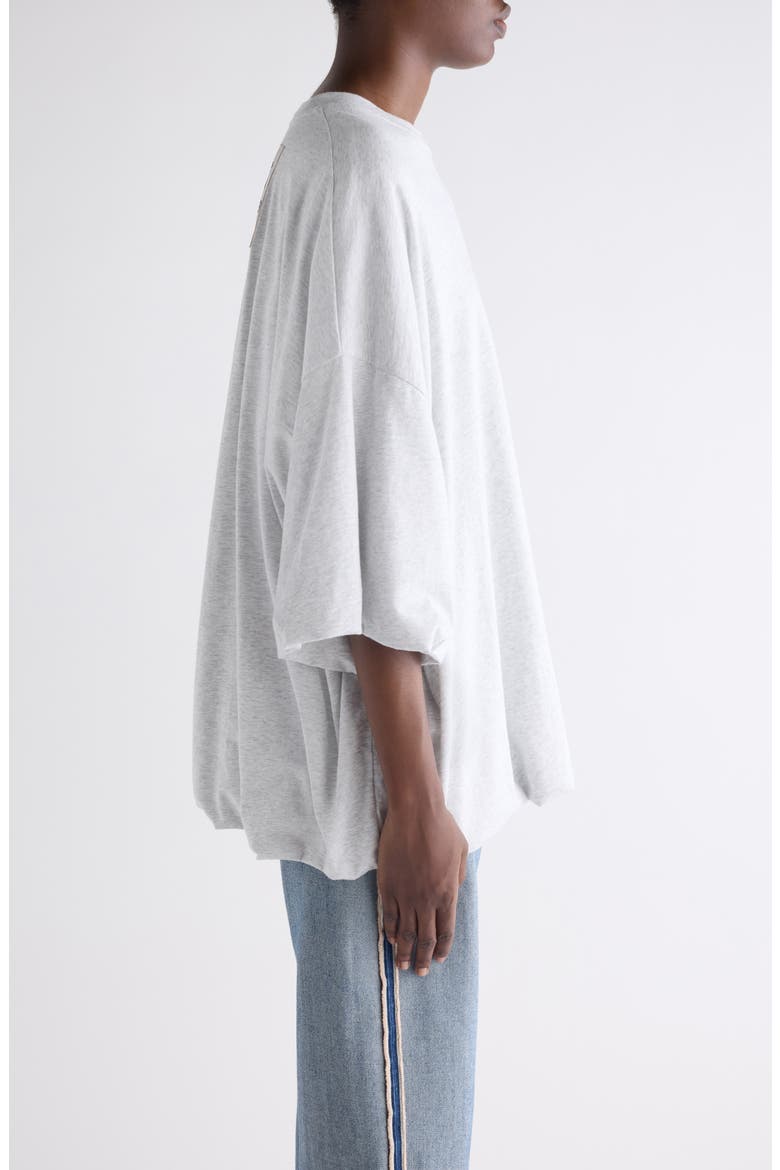 Eniko Bubble Hem Sweatshirt, Alternate, color, GREY MELANGE