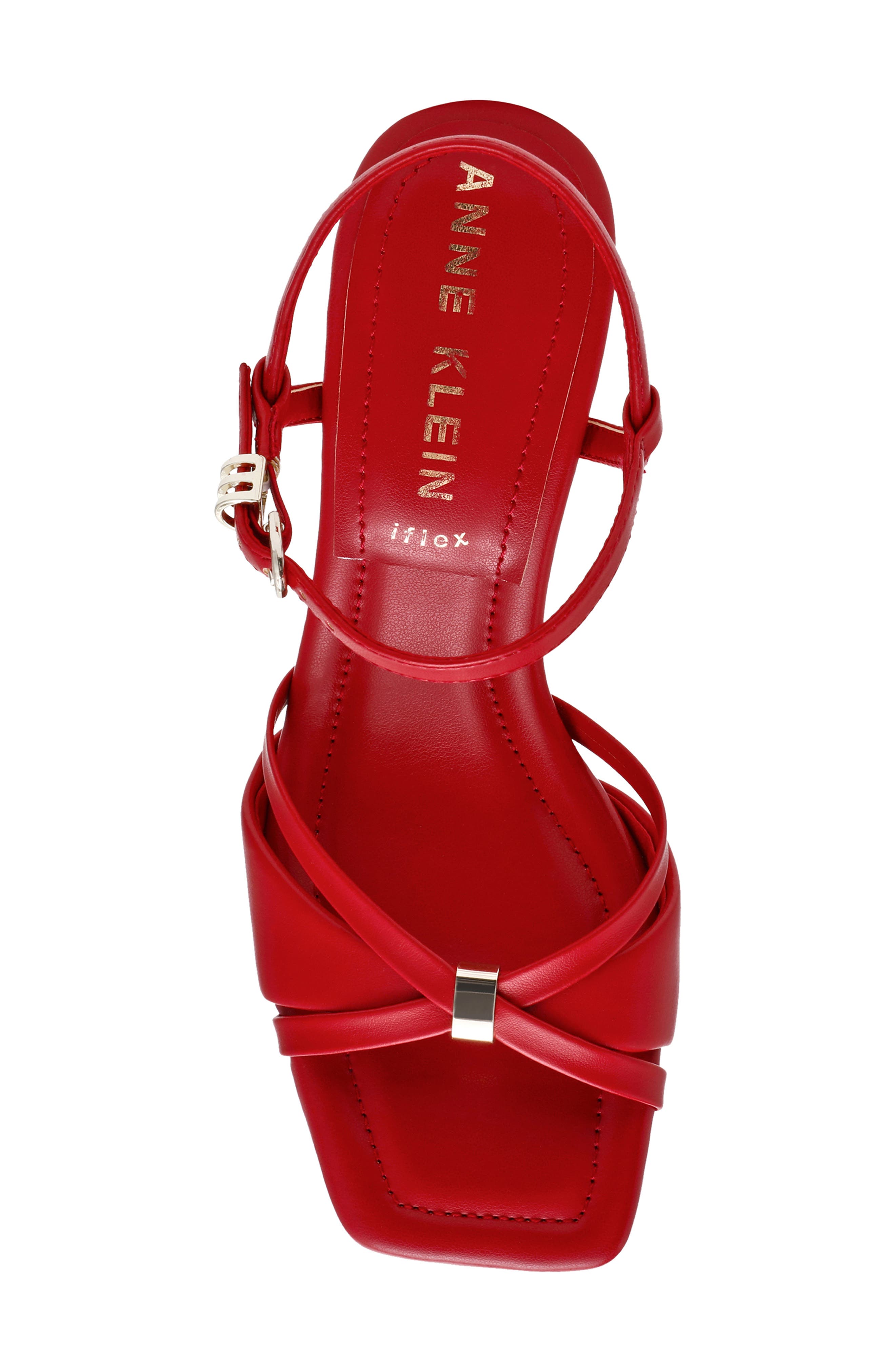Jelena Ankle Strap Sandal, Alternate, color, RED