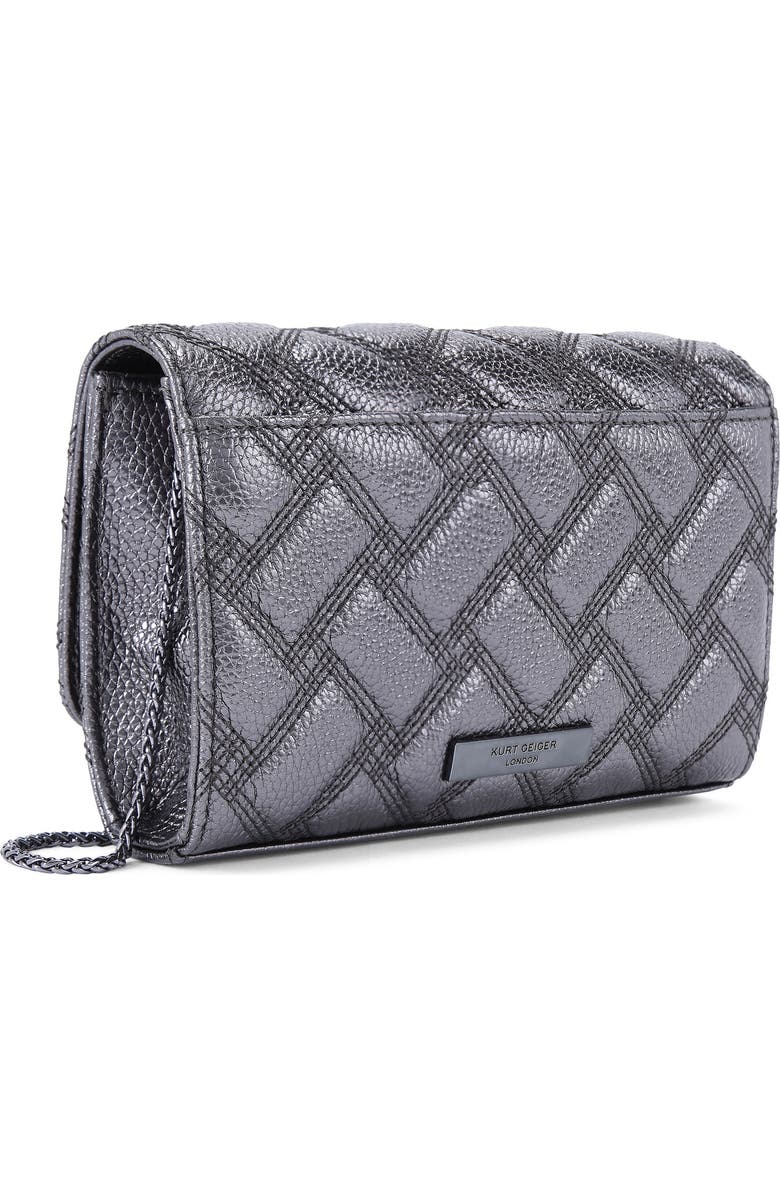Kurt Geiger London Extra Mini Kensington Drench Quilted Leather Crossbody Bag, Alternate, color,