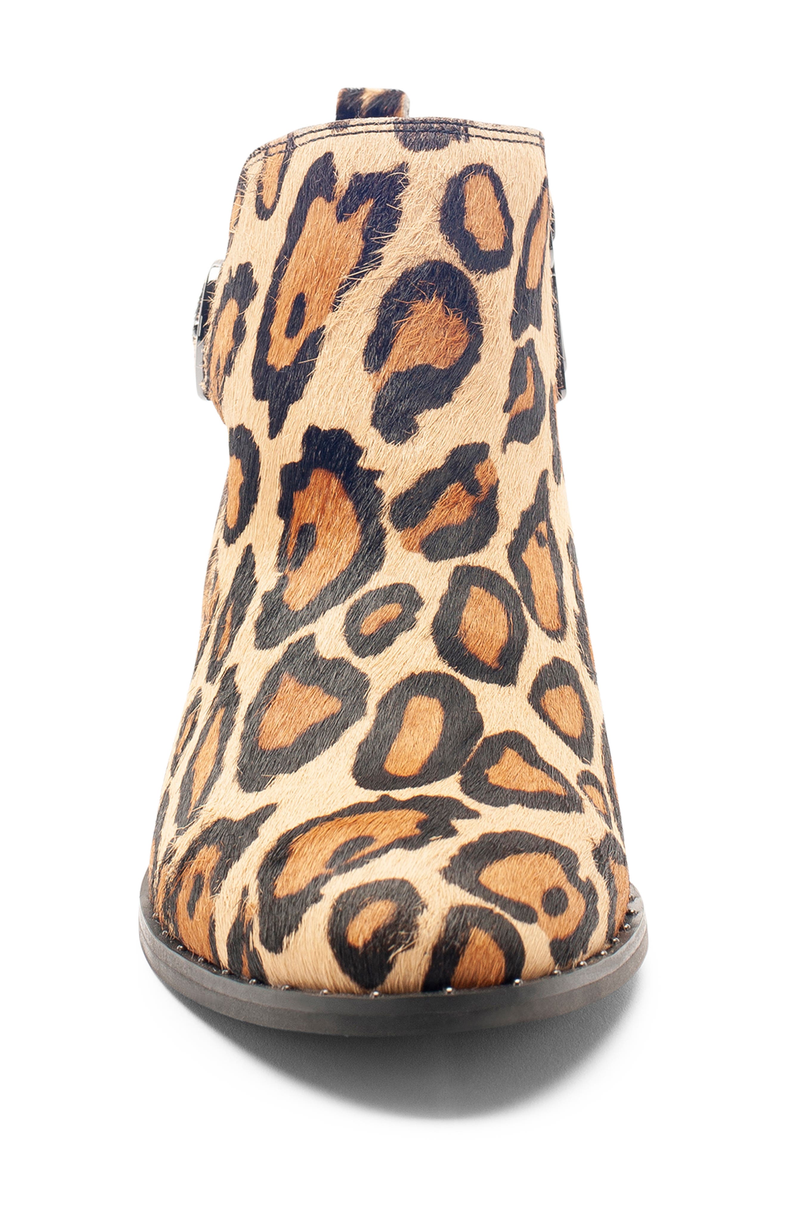 Tami Waterproof Moto Boot, Alternate, color, LEOPARD LEATHER