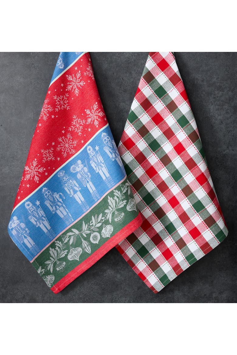 Holiday Nutcrackers Dishtowel Set of 2, Alternate, color, Holiday Nutcrackers