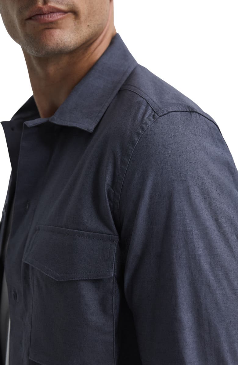 Reiss Kimchi Linen & Cotton Blend Jacket, Alternate, color, 