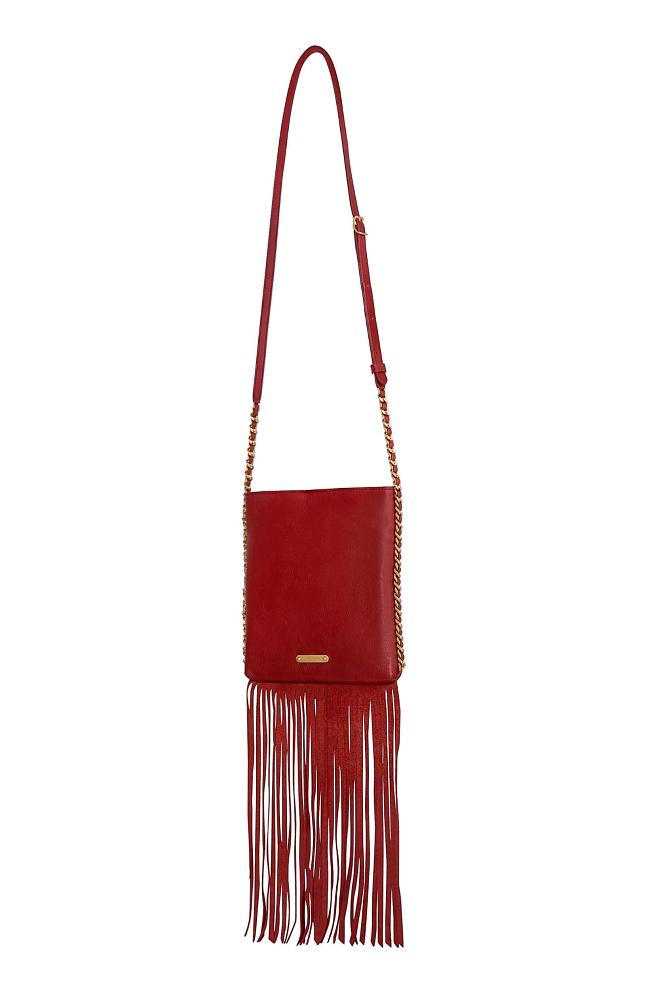 Rebecca Minkoff Carly Fringe Crossbody Bag, Alternate, color, Siren Rm