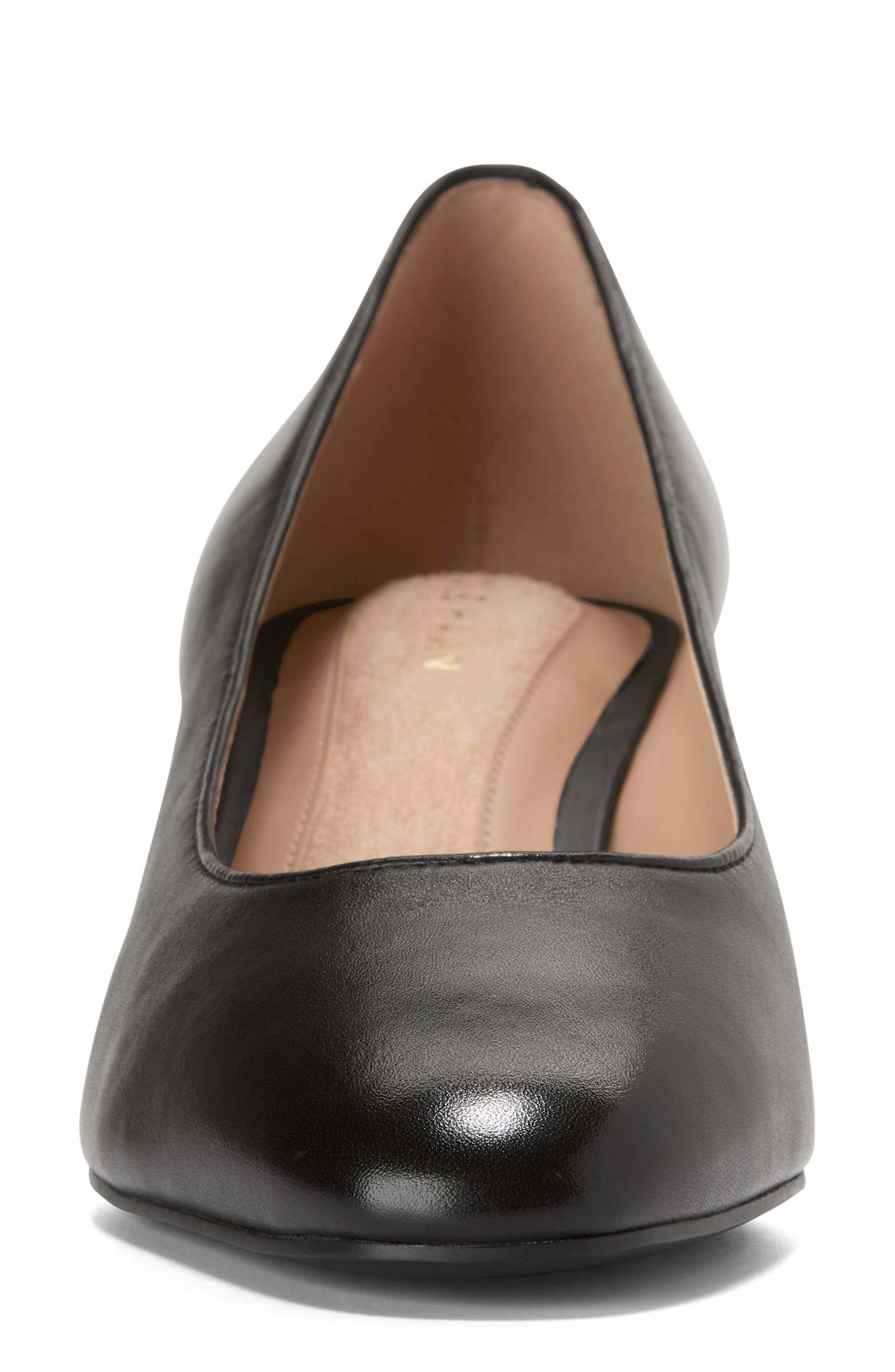 Cole Haan Go-To Shayla Block Heel Pump, Alternate, color, Black Leather
