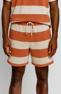 D.RT Stripe Cotton Terry Shorts