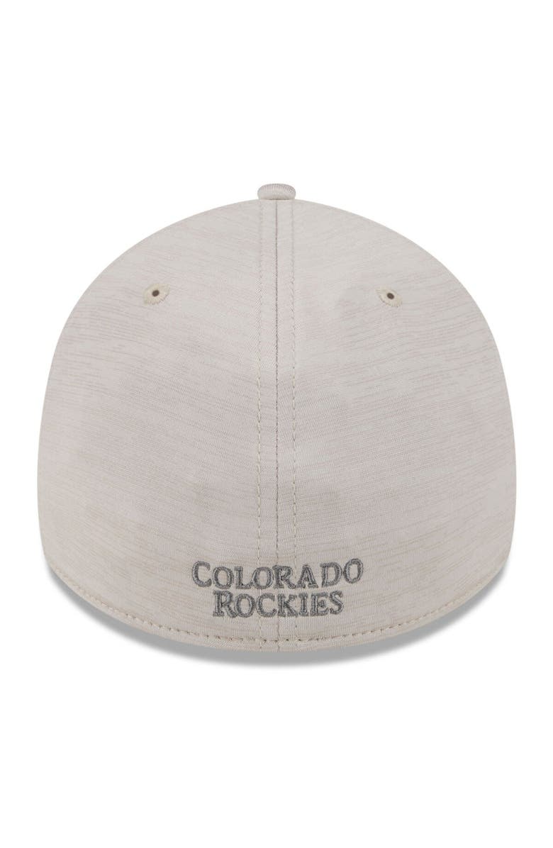 New Era Men's New Era  Cream Colorado Rockies 2024 Clubhouse 39THIRTY Flex Fit Hat, Alternate, color, 