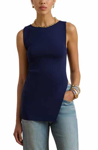 Asymmetric Side Slit Tank Top