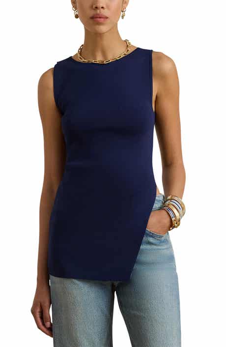 Asymmetric Side Slit Tank Top