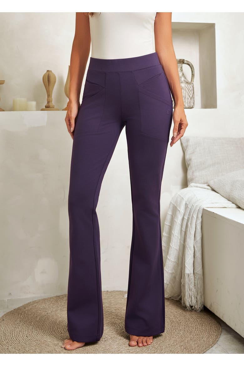 Journey DPYP Dress Pant Yoga Pant Bootcut, Alternate, color, Aubergine