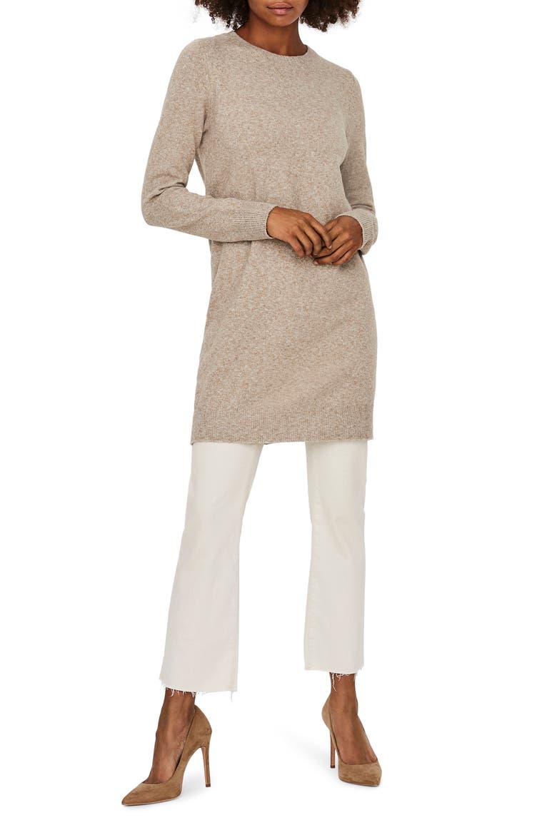 Doffy Long Sleeve Sweater Dress, Alternate, color, SEPIA TINT