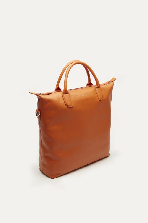 Want Les Essentiels De La Vie Want Les Essentiels O'hare Pebble-grained Leather Tote In Orange