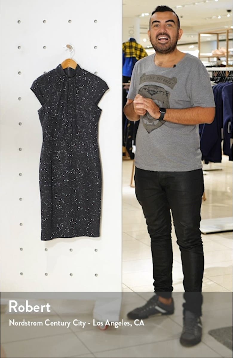 Shimmer Knit Cocktail Dress, sales video thumbnail