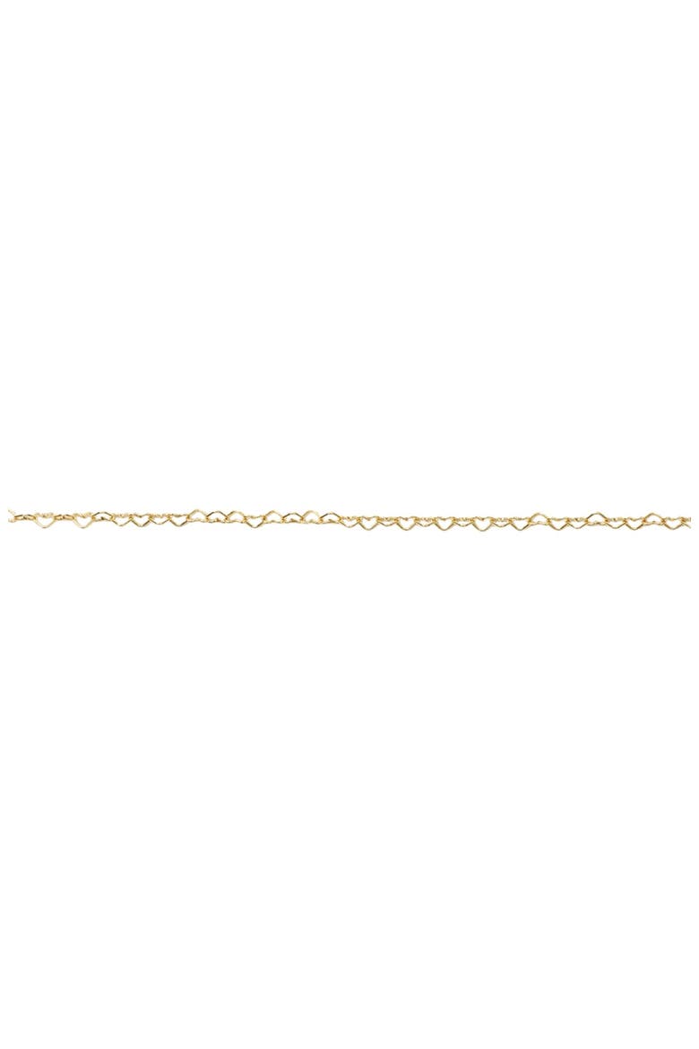 Heart Chain Bracelet, Main, color, Gold Filled