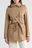 Tommy Hilfiger Water Resistant Belted Trench Coat