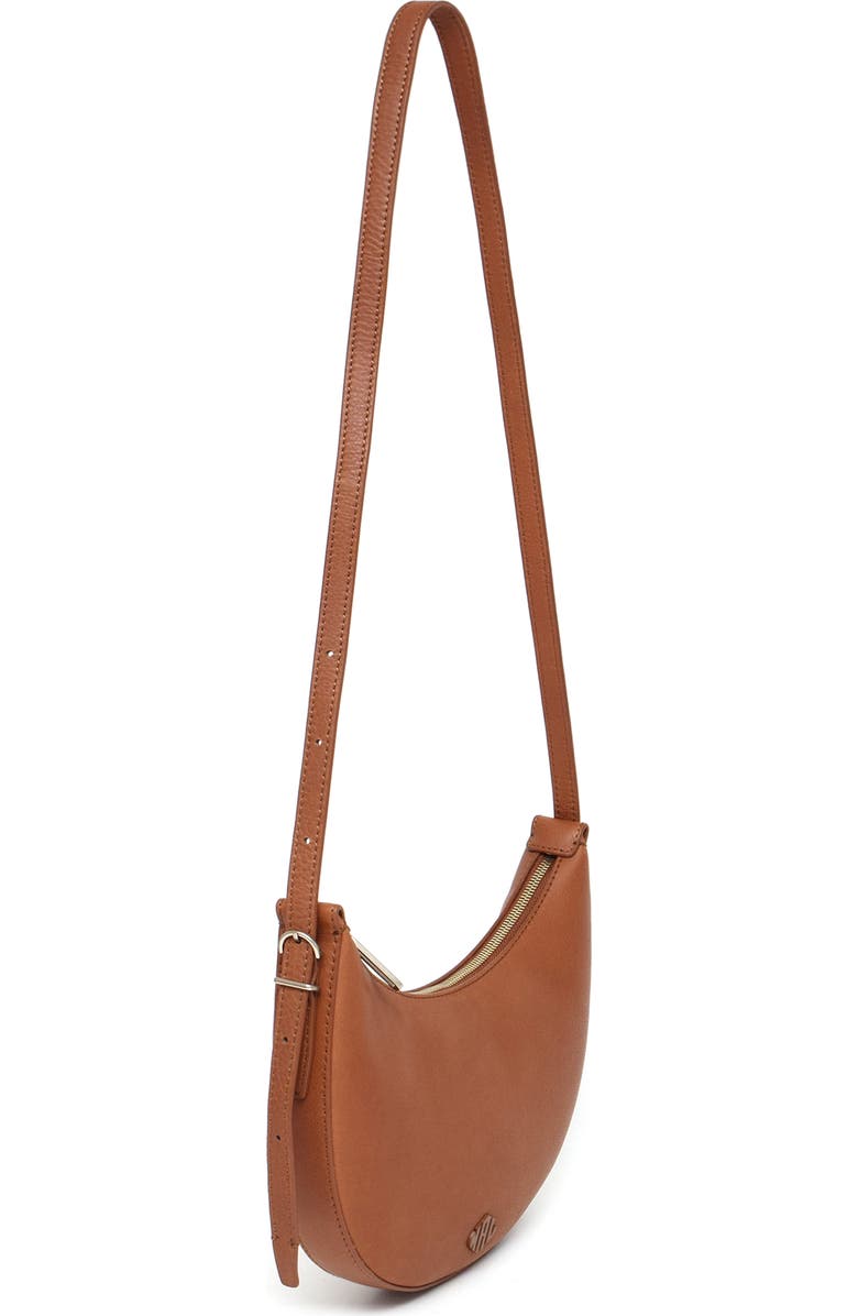 New Amsterdam Leatherworks Silas Leather Crossbody Bag, Alternate, color, Chestnut
