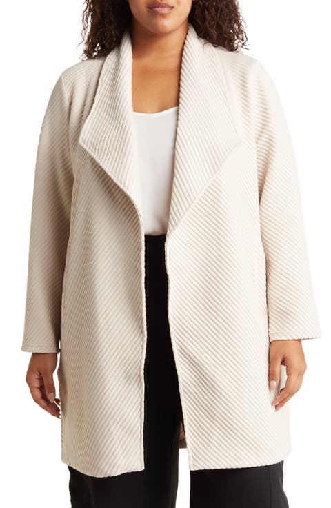 Ottoman Waterfall Knit Topper (Plus)