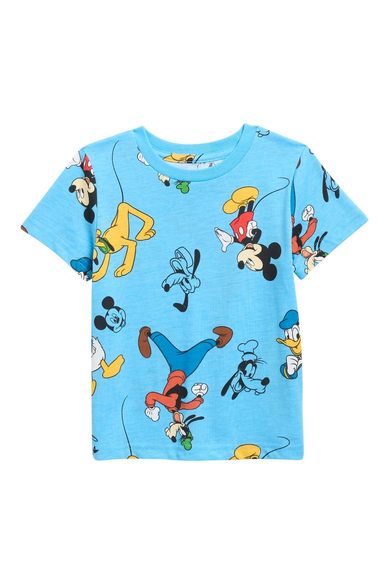 Kids' Mickey & Friends Graphic Tee, Main, color, BLUE HEATHER