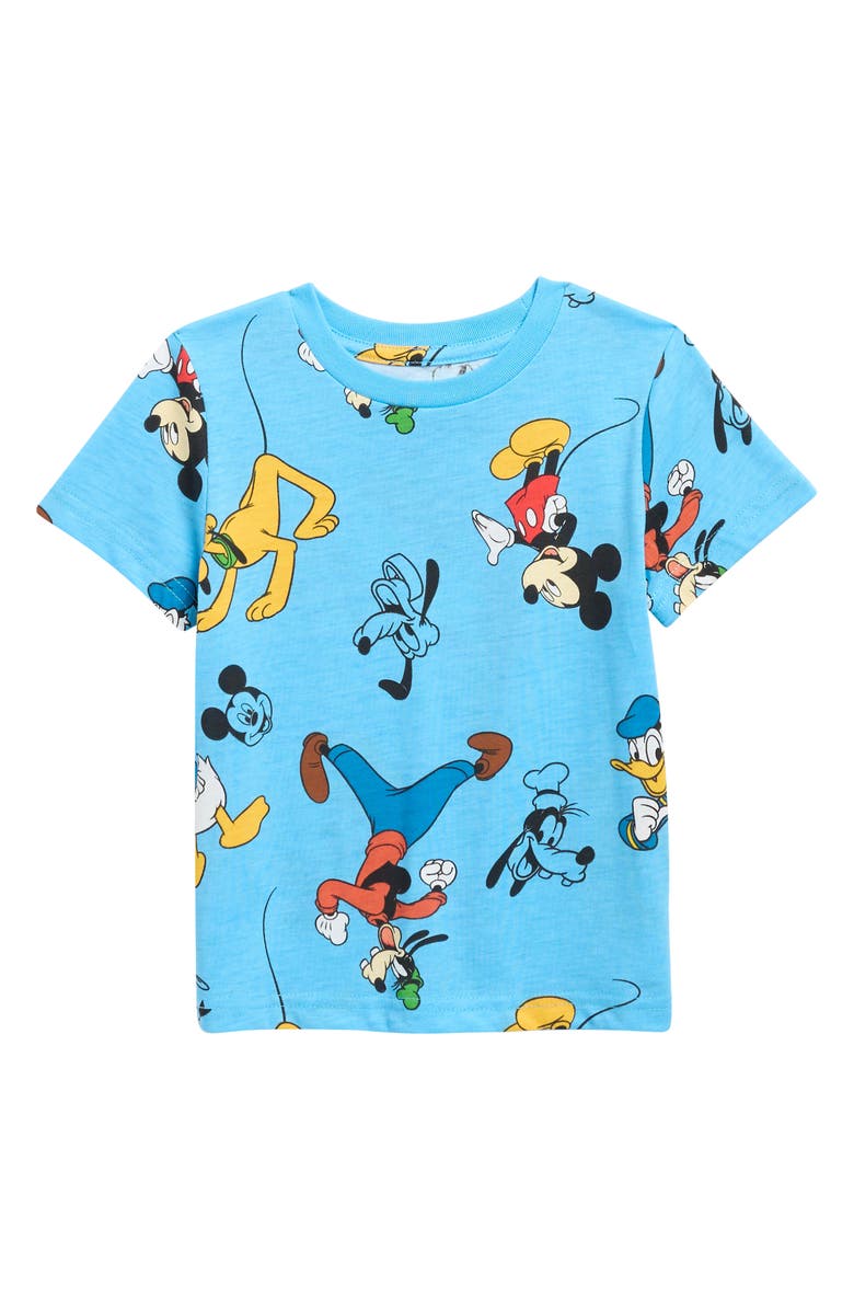 Jem Kids' Mickey & Friends Graphic Tee, Main, color, Blue Heather