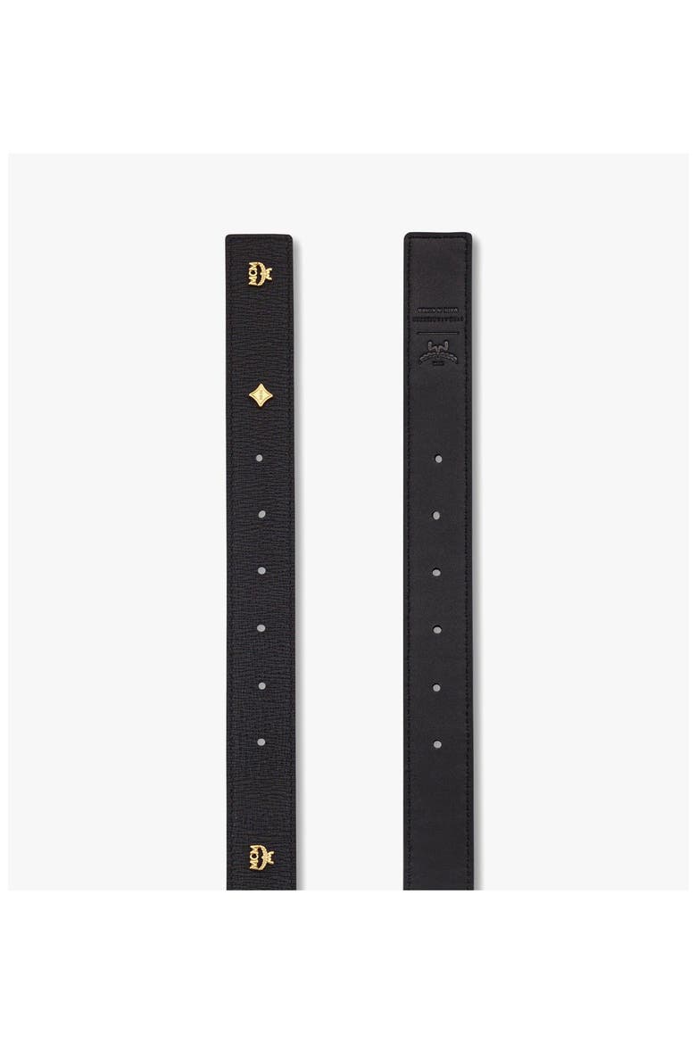 Pina Belt in Studded Leather, Alternate, color, Black