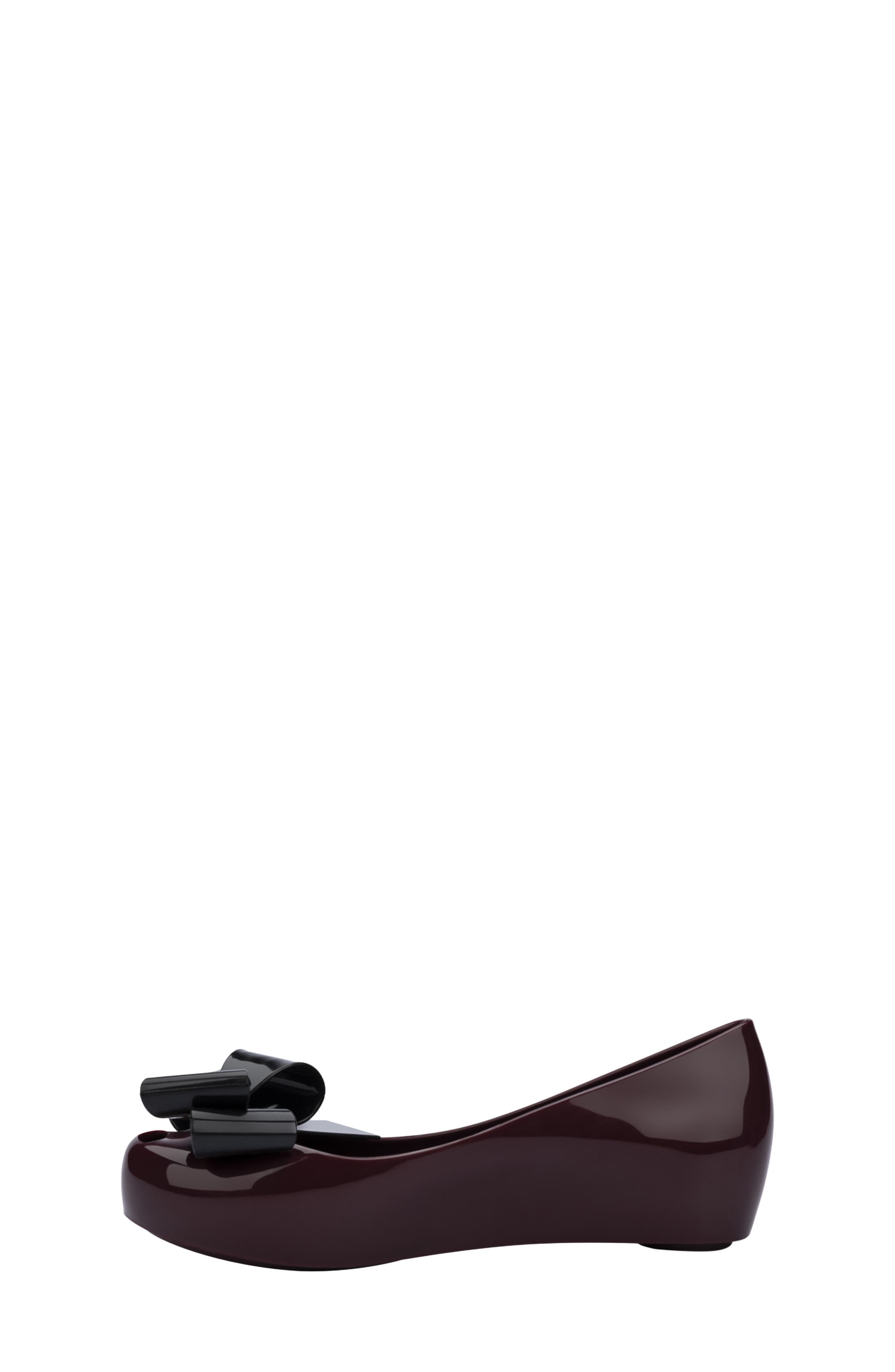Kids' Ultragirl Classic Flat, Alternate, color, BURGUNDY/ BLACK