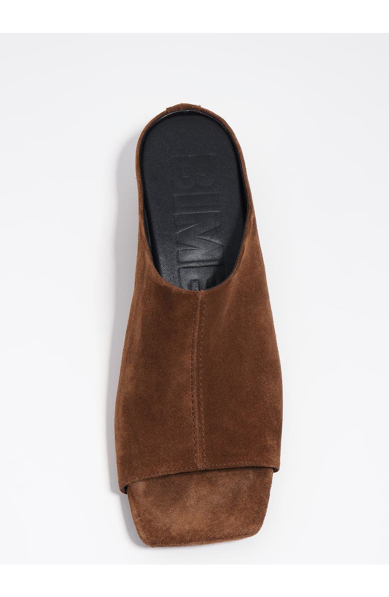 Bimba y Lola Suede Heeled Sandal, Alternate, color, Chocolate