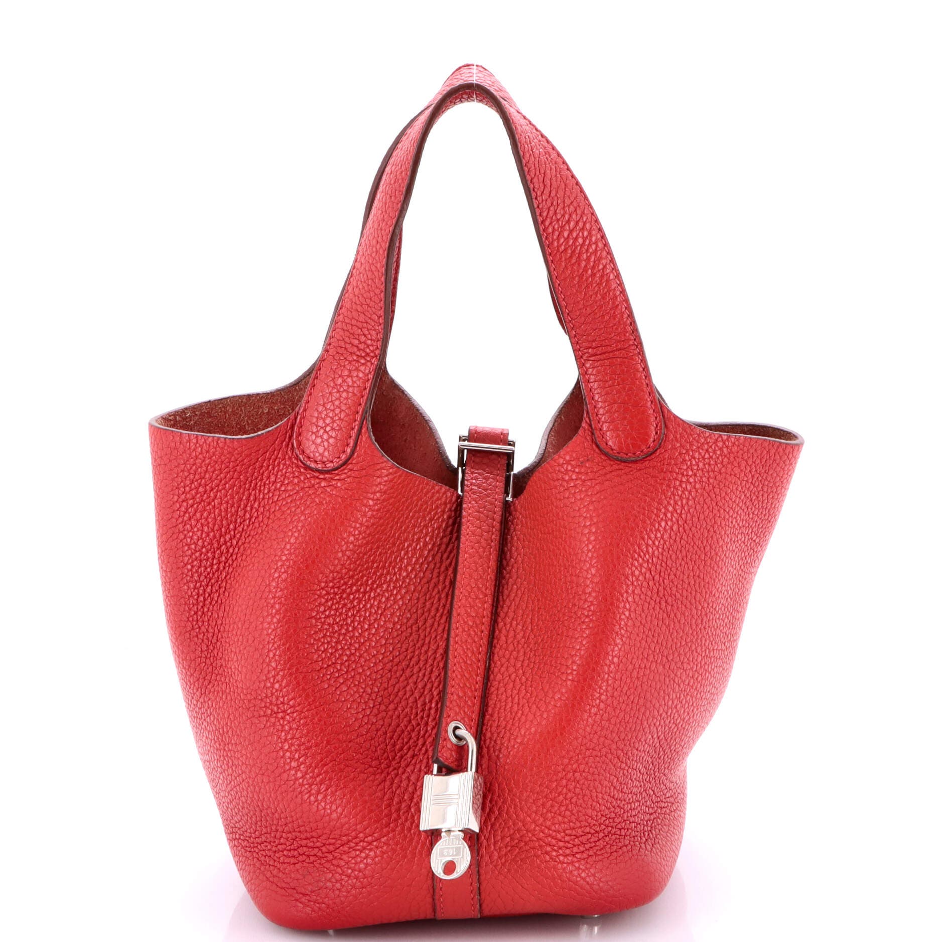 Pre-Owned Hermes Picotin Lock Bag Clemence PM, Main, color, 