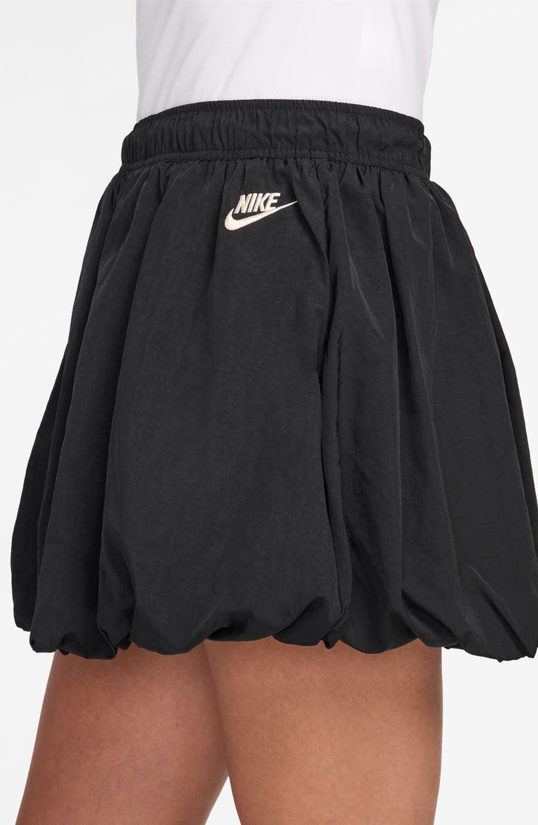 Nike Water Repellent Bubble Miniskirt, Alternate, color, Black/ Chalk
