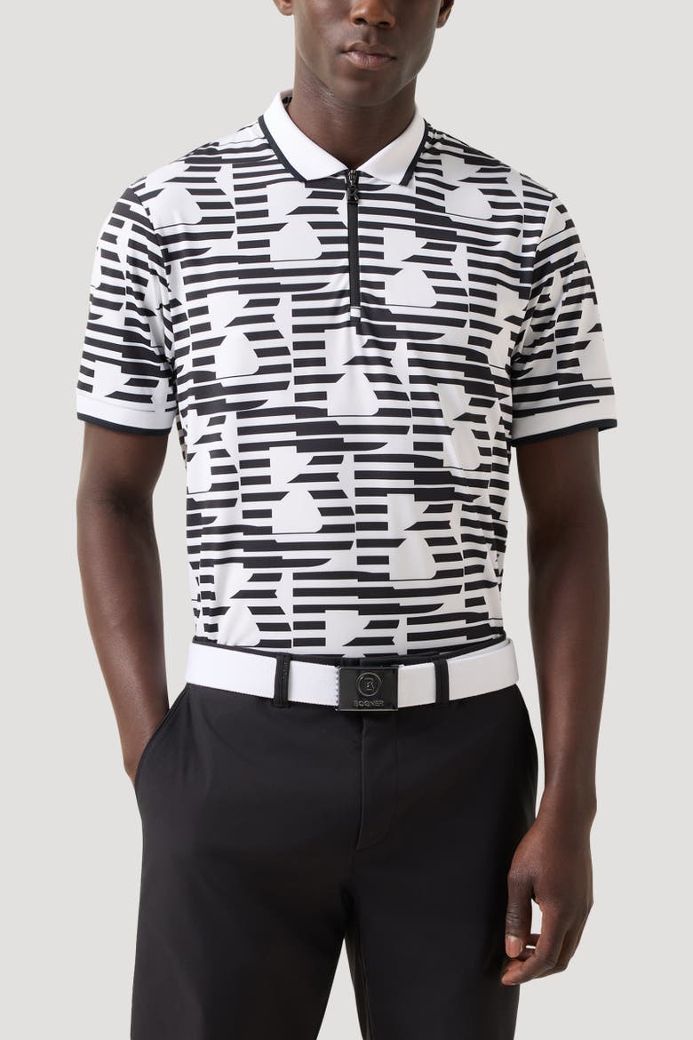 Valentin Functional Short-Sleeved Top, Alternate, color, White/black