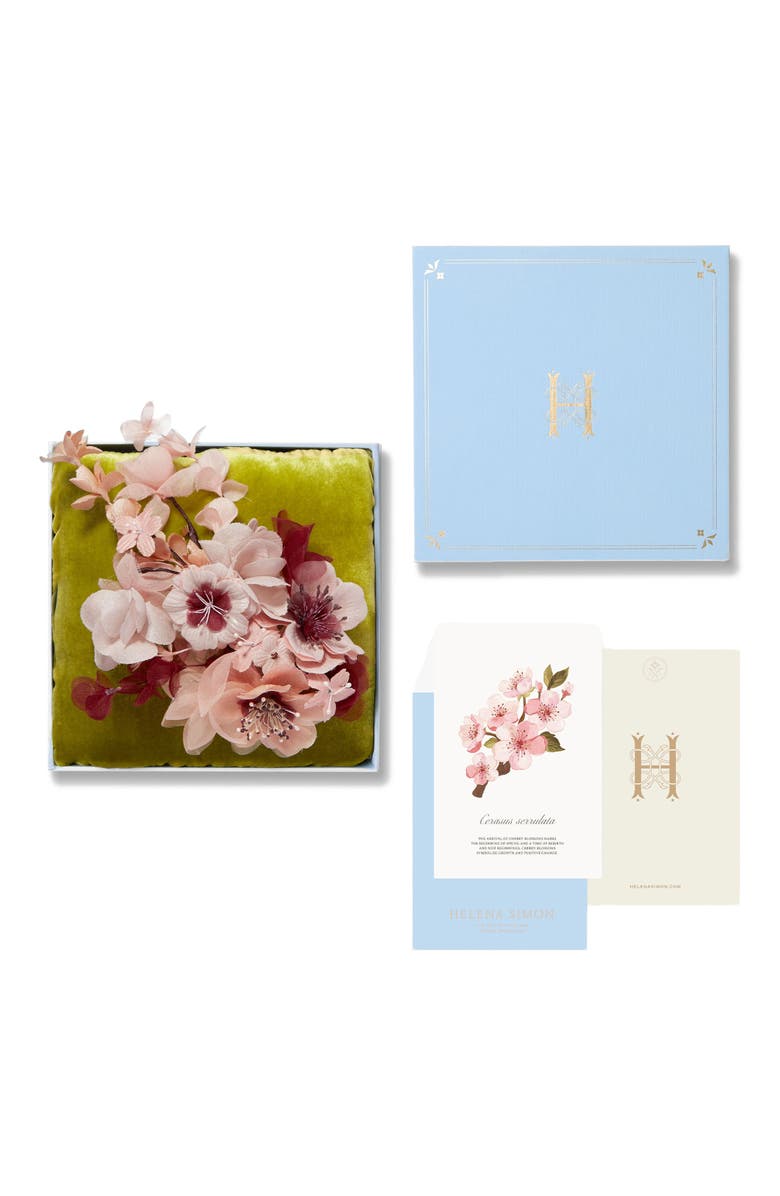 Helena Simon The Cherry Blossom Branch Floral Brooch, Alternate, color, Pink