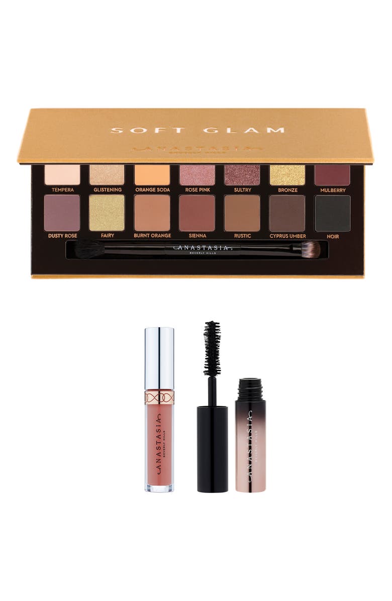 Anastasia Beverly Hills Soft Glam Luxe Eyeshadow Palette Set, Main, color, 