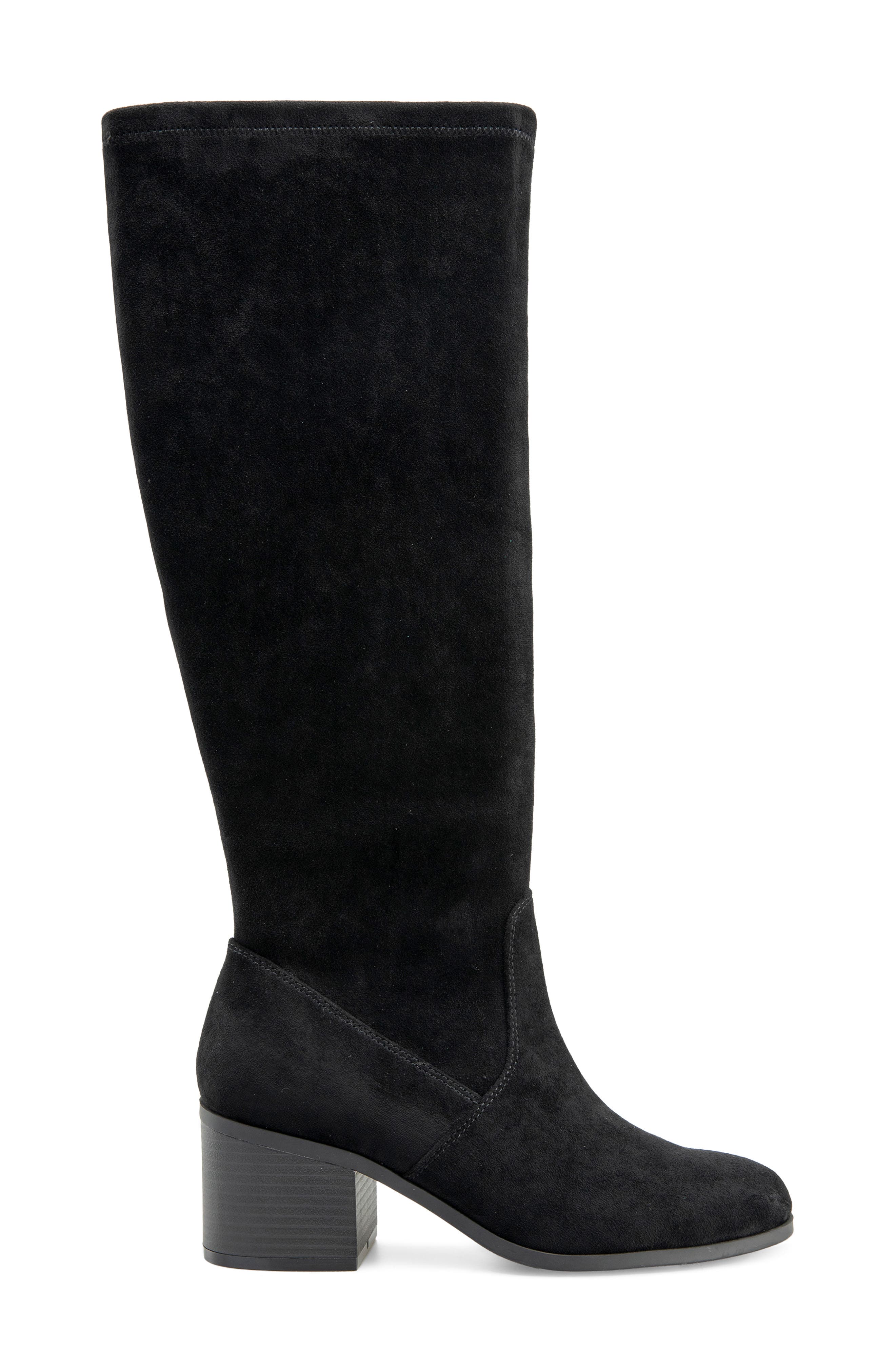 Louisa Knee High Boot, Alternate, color, BLACK