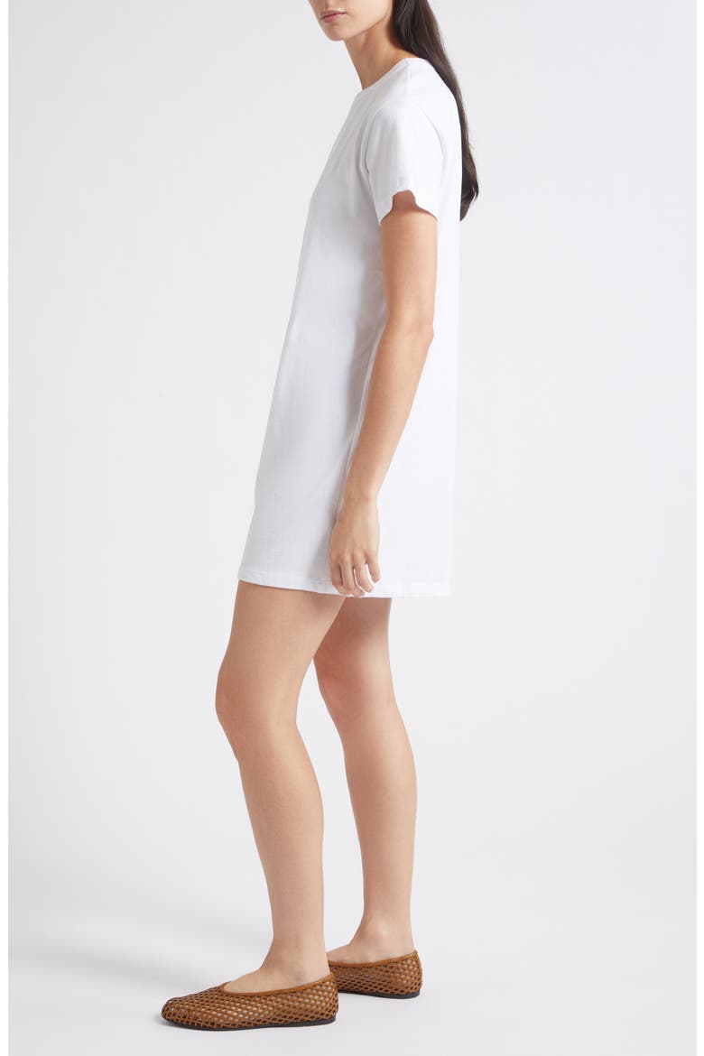Margo Short Sleeve T-Shirt Dress, Alternate, color, WHITE