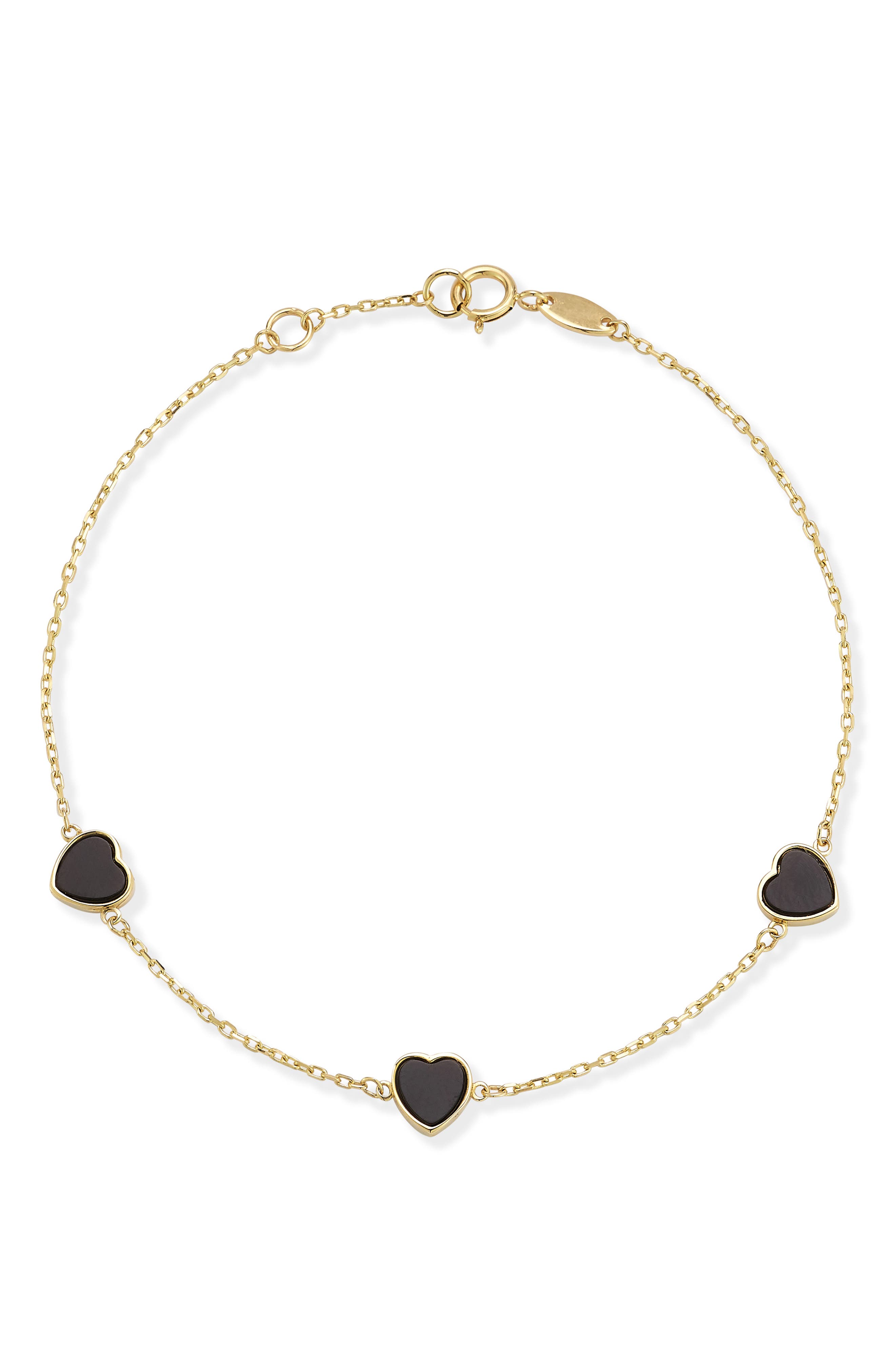Ember Fine Jewelry Heart Station Bracelet