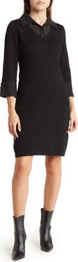 Nina Leonard Twofer Sweater Dress