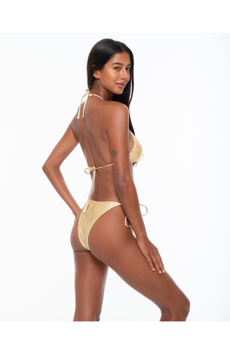 One Empire Cecilia Bikini Bottoms, Alternate, color, Gold