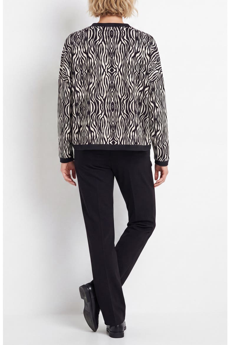 Asta Printed Cotton Jersey Top, Alternate, color, Animal Print