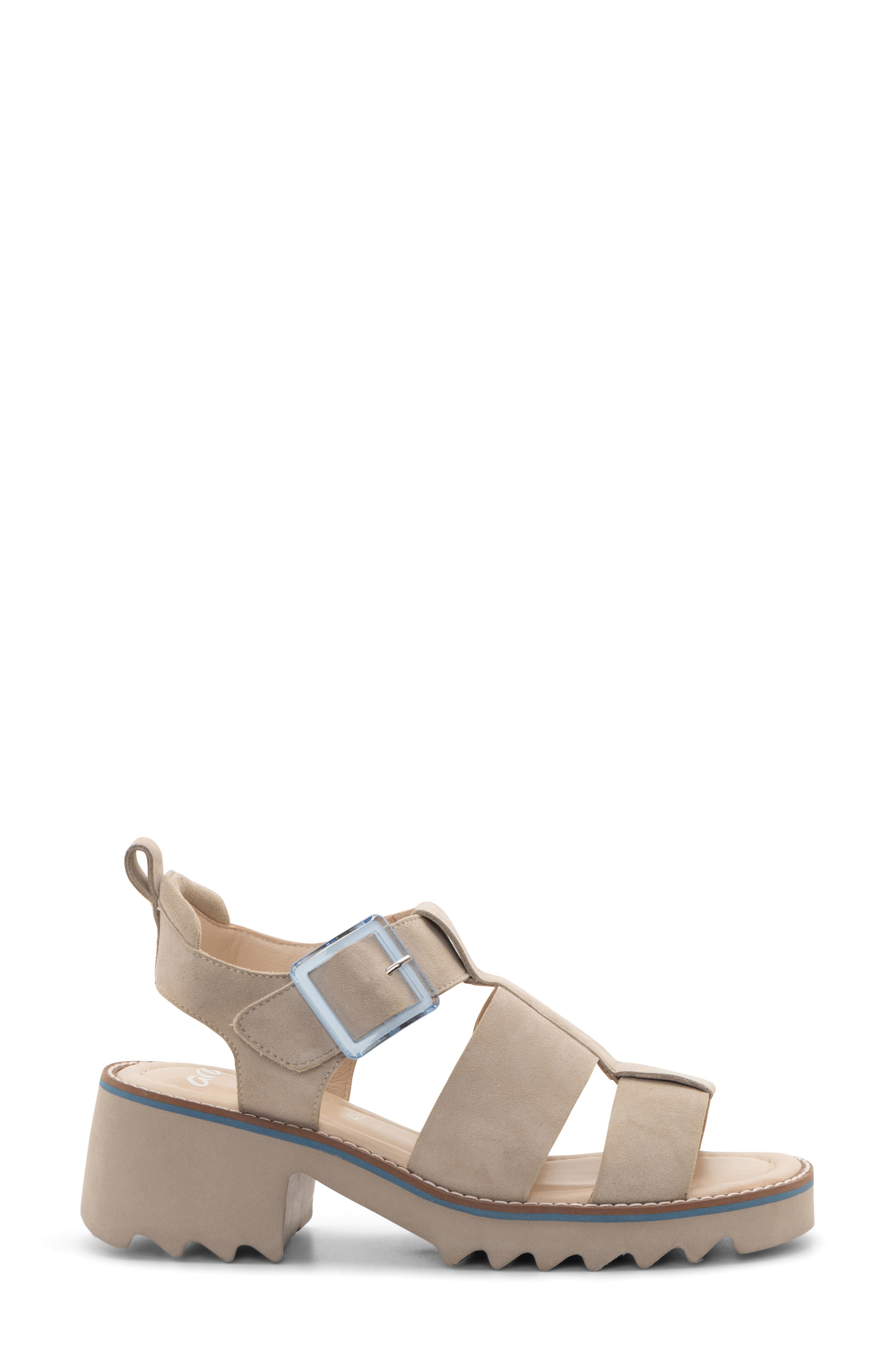 ara Palm Sandal, Alternate, color, Sand Kid Suede