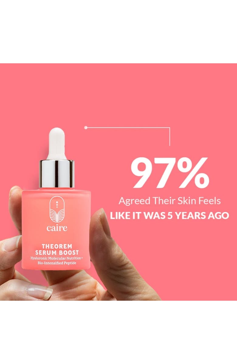 Caire Beauty Full Trio Skincare Set Theorem Serum Boost, Triple Lift Molecule Mask, Grownup Moisturizer, Alternate, color, Coral Pink