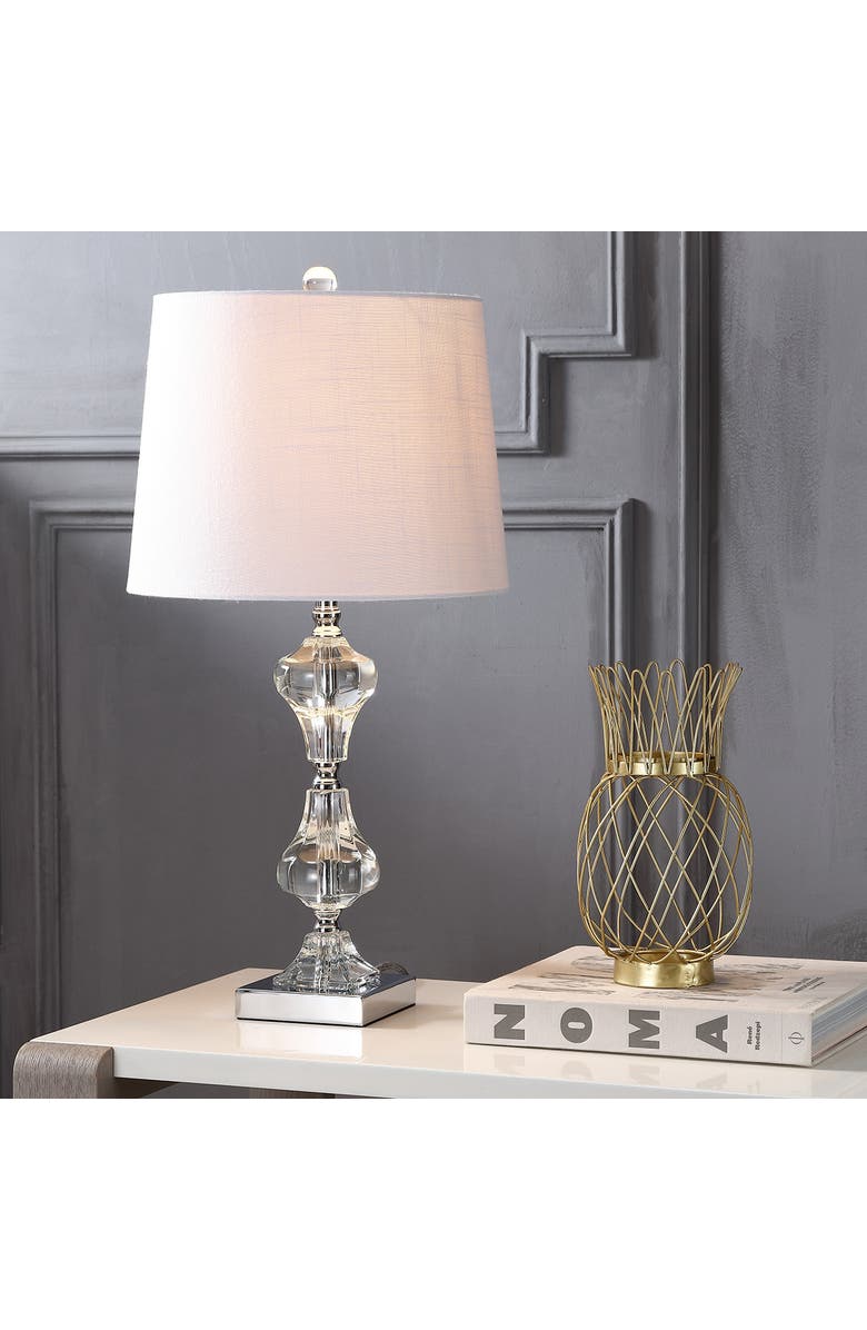 JONATHAN Y Chloe Crystal LED Table Lamp, Alternate, color, Clear