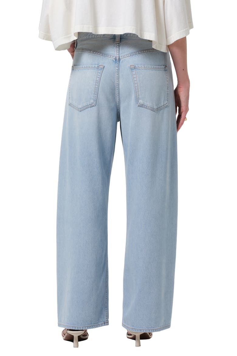Brynn Drawstring Waist Wide Leg Jeans, Alternate, color, PORTOLA