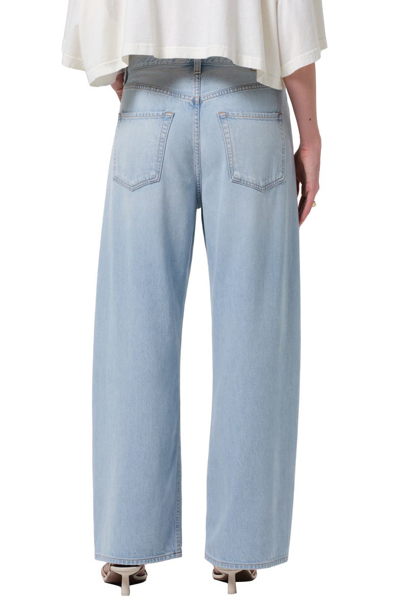 Citizens of Humanity Brynn Drawstring Waist Wide Leg Jeans, Alternate, color, Portola