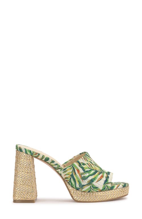 Jessica Simpson Kameena Platform Wedge Sandal In Green Mult